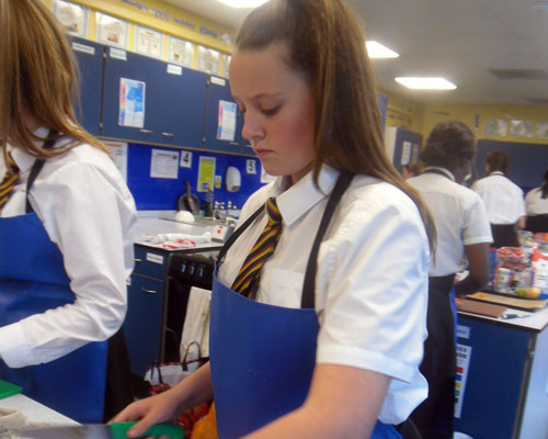 Pupils at Christleton High School