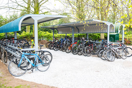 New bike shed at Christleton High School